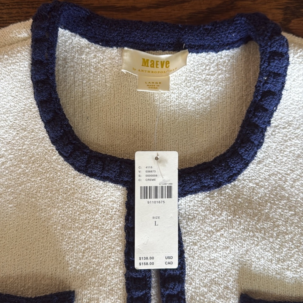 NEW Anthropologie button Blazer by Maeve Large - Picture 6 of 10